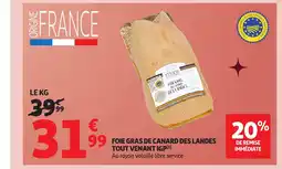 Auchan Foie gras de canard des landes tout venant igp offre
