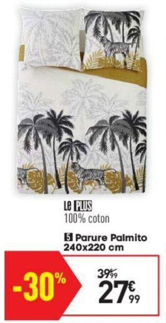 Conforama Parure palmito offre