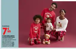 Auchan INEXTENSO Pyjama bébé, enfant ou adulte offre