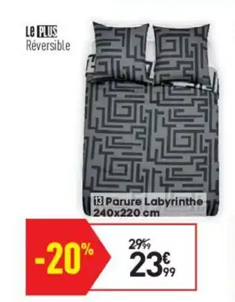 Conforama Parure labyrinthe offre