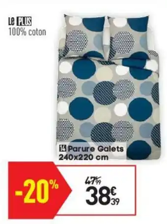 Conforama Parure galets offre
