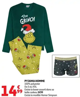 Auchan Pyjama homme offre