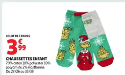 Auchan Chaussettes enfant offre