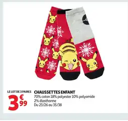 Auchan Chaussettes enfant offre