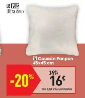 Conforama Coussin panpan offre