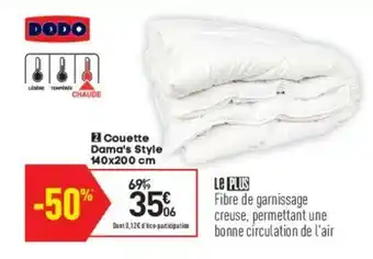 Conforama Couette dama's style offre