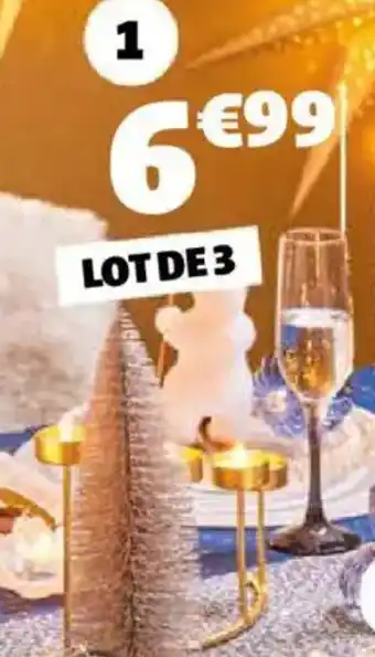 Gifi 3 flûtes à champagne offre