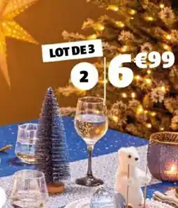 Gifi 3 verres à vin offre