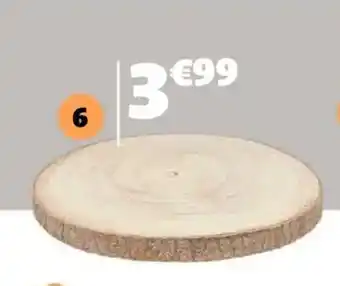 Gifi Dessous d'assiette rondin de bois offre