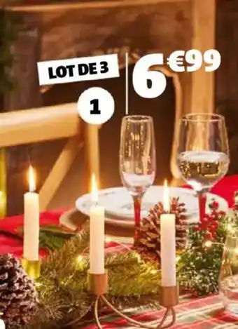 Gifi 3 flûtes à champagne offre