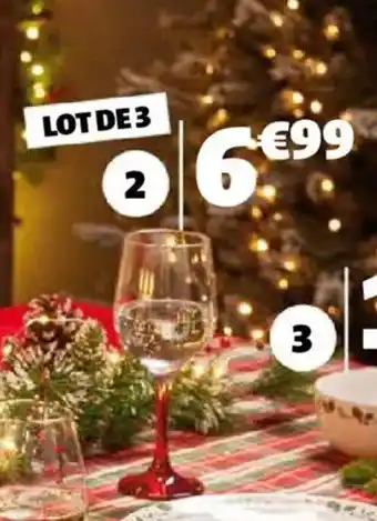 Gifi 3 verres à vin offre