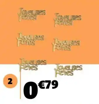 Gifi 6 décorations de table offre