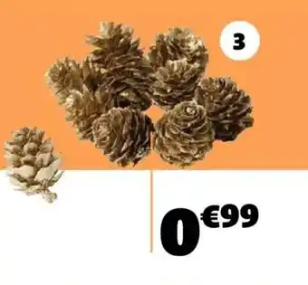 Gifi 10 pommes de pin offre