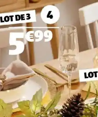 Gifi 3 flûtes à champagne offre