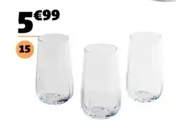 Gifi 3 verres à eau offre