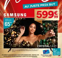 BUT Smart tv 65" samsung 65tu8005 offre