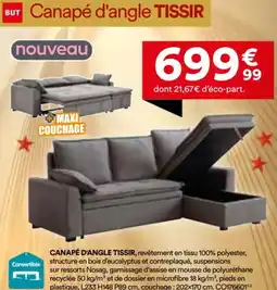 BUT Canapé d'angle tissir offre