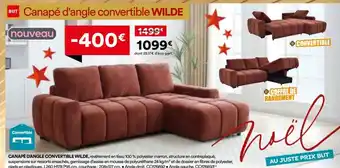 Canapé d'angle convertible wilde