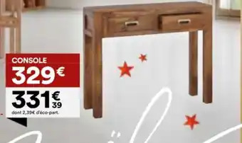 BUT Console 2 tiroirs offre