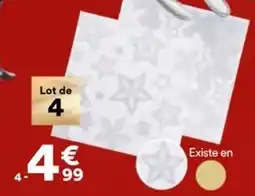 BUT Lot de 4 serviettes de table star offre