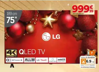 BUT Smart tv 75" lg 75ur8, offre