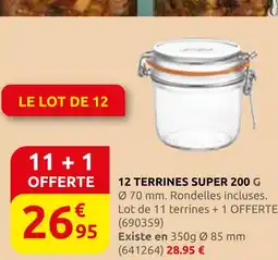 Rural Master 12 terrines super 200 g offre