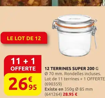 Rural Master 12 terrines super 200 g offre