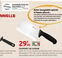 Rural Master Ambrogio sanelli couperet de cuisine offre