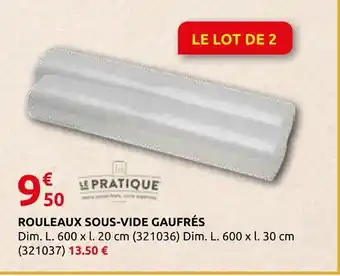 Rural Master Le pratique rouleaux sous-vide gaufrés offre