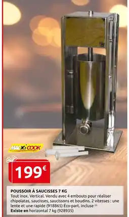 Rural Master Maxi cook poussoir à saucisses 7 kg offre