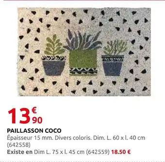 Rural Master Paillasson coco offre