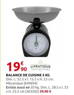 Rural Master Le pratique balance de cuisine 5 kg offre