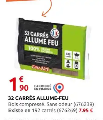 Rural Master Feu net 32 carrés allume-feu offre