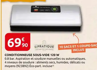 Rural Master Le pratique conditionneuse sous-vide 120 w offre