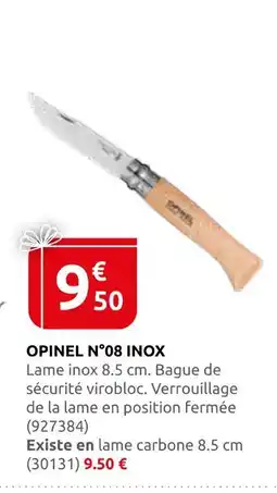 Rural Master Opinel n°08 inox offre