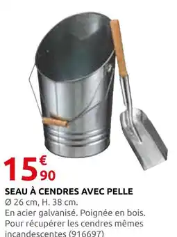 Rural Master Seau à cendres avec pelle offre