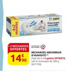 Rural Master Seko recharges absorbeur d'humidité offre