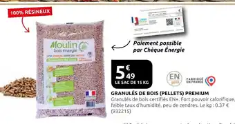 Rural Master Moulin bois énergie granulés de bois (pellets) premium offre