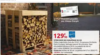 Rural Master Stère bois de chauffage 50 cm offre