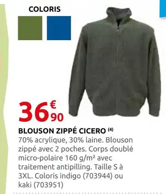 Rural Master Blouson zippé cicero offre