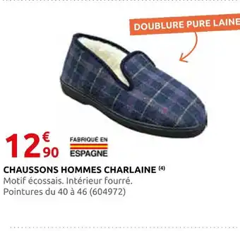 Rural Master Chaussons hommes charlaine offre
