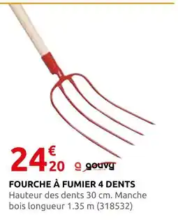 Rural Master Fourche à fumier 4 dents offre