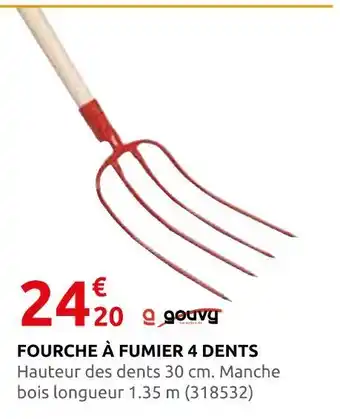 Rural Master Fourche à fumier 4 dents offre