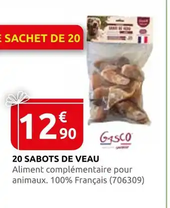 Rural Master Gasco 20 sabots de veau offre