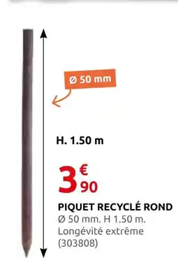 Rural Master Piquet recycle rond offre