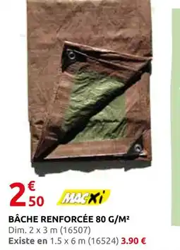 Rural Master Macxi bâche renforcée 80 g/m² offre