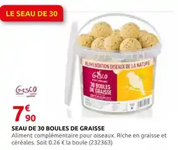 Rural Master Gasco seau de 30 boules de graisse offre