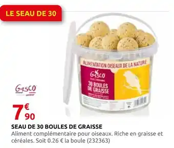 Rural Master Gasco seau de 30 boules de graisse offre