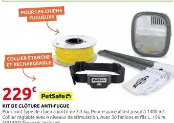 Rural Master Petsafe kit de clôture anti-fugue offre