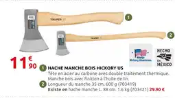 Rural Master Truper hache manche bois hickory us offre